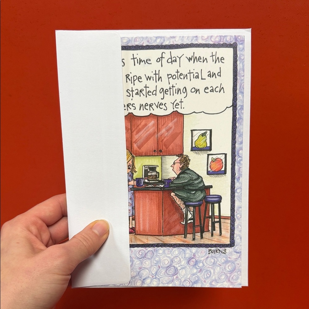 Humorous Greeting Card with Cartoon Design - Picture 4 of 4